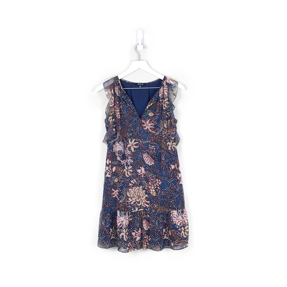 Madewell | Lily Ruffle Dress in Sea Floral